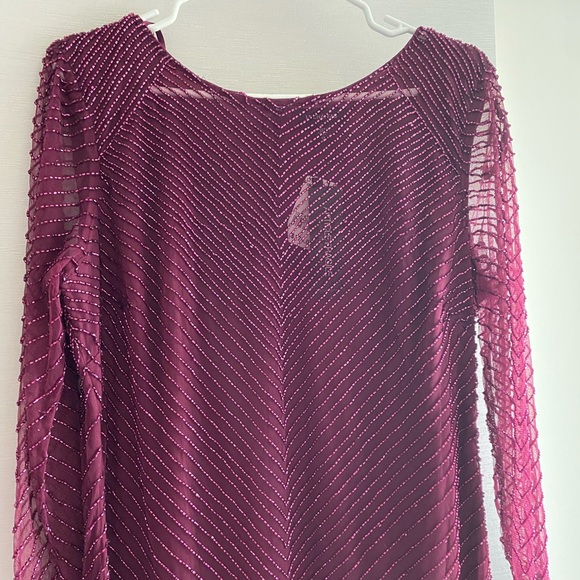 Fully Beaded Mini Dress - Picture 1 of 8